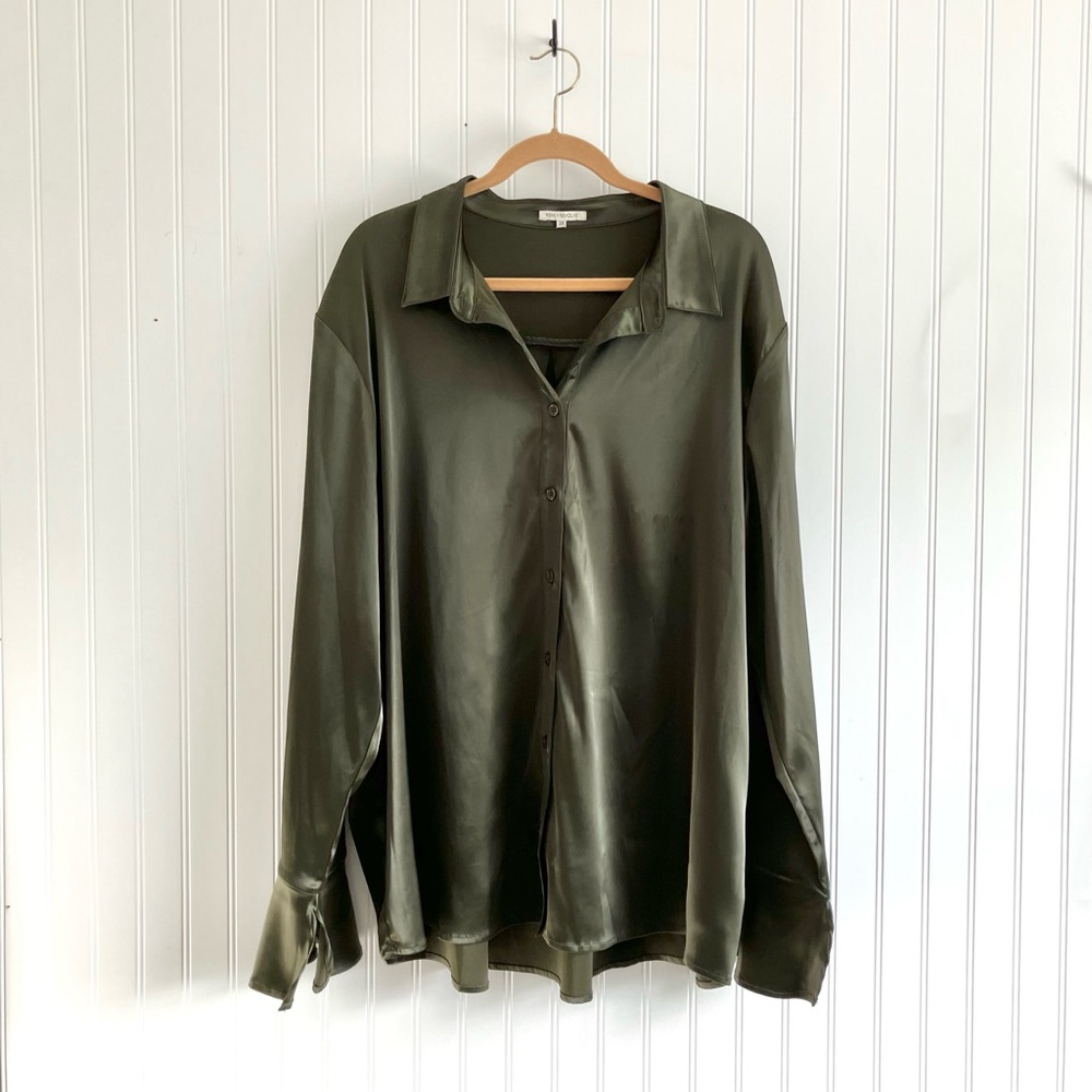 REMI x REVOLVE Silky Collared Blouse